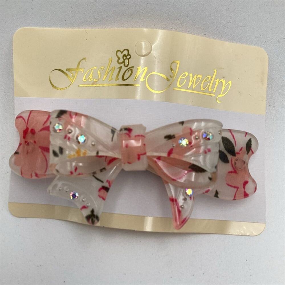 Multicolor Bow Hair‎ Clip with Rhinestones